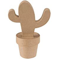 Decopatch – 16 x 13 x 8 cm Mexicano Cactus Papel Maché- Color marrón